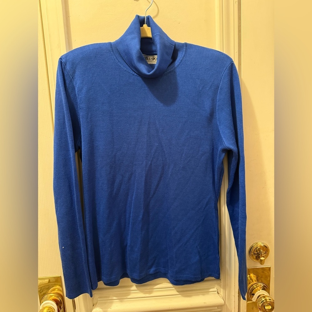 New Carlisle 100% Silk Turtleneck Sweater - Picture 1 of 9